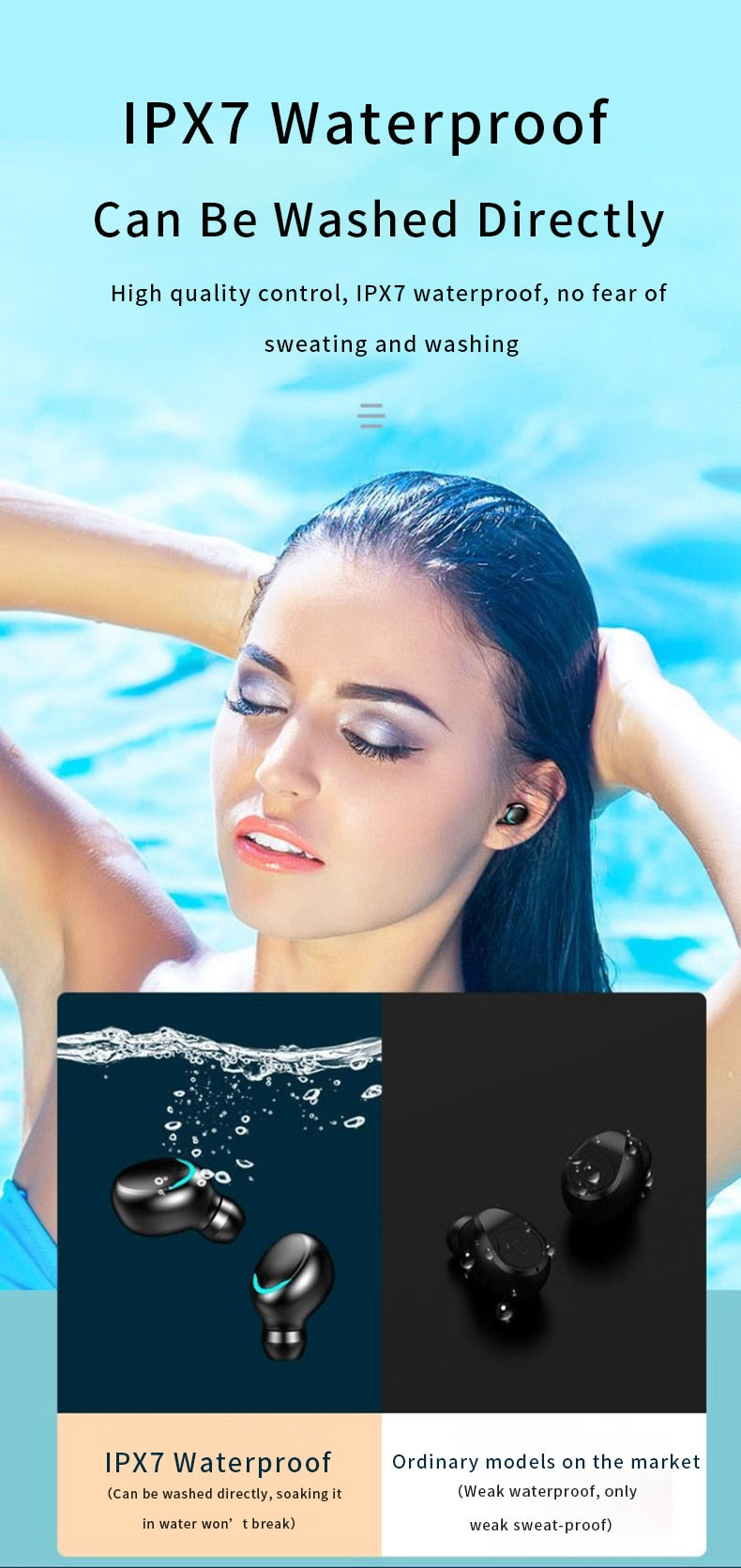 BTMAX Waterproof Wireless Earbuds with Ninja Dragon Sound - Bluetooth 5.1