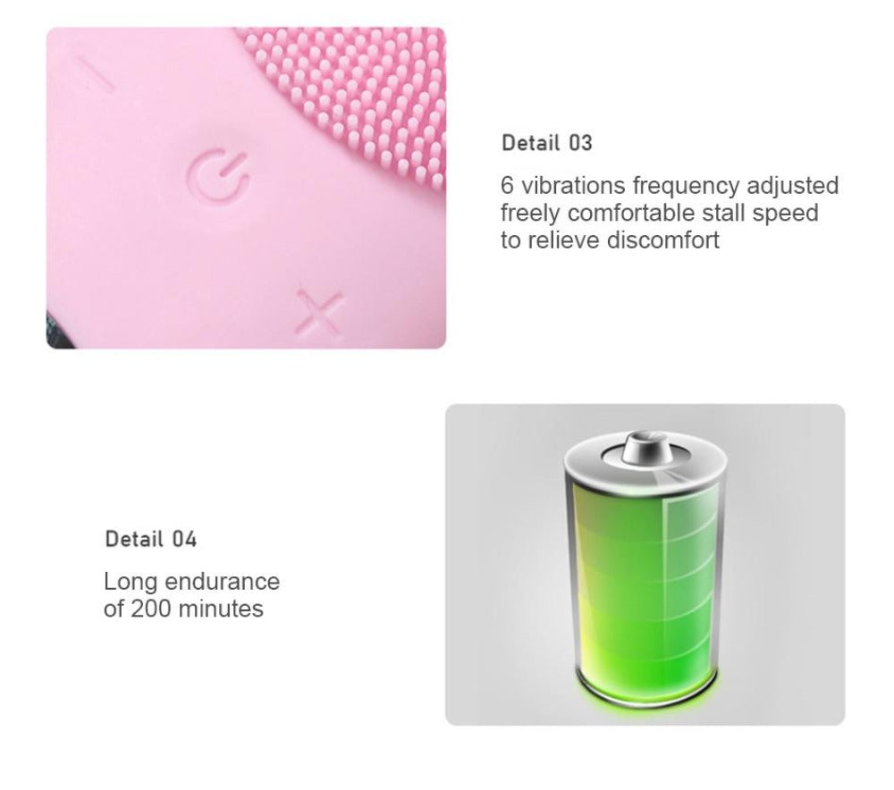 Pulsating Facial Cleanser and Massaging Device