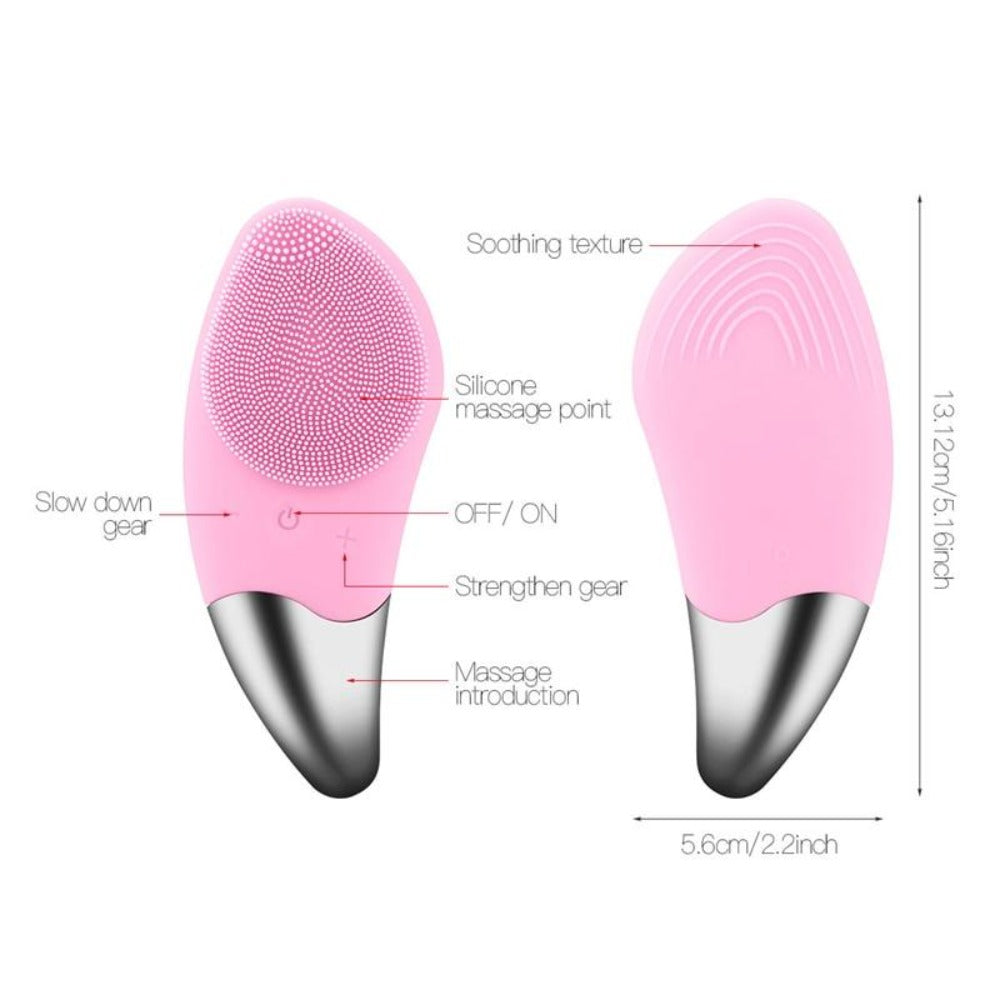 Pulsating Facial Cleanser and Massaging Device