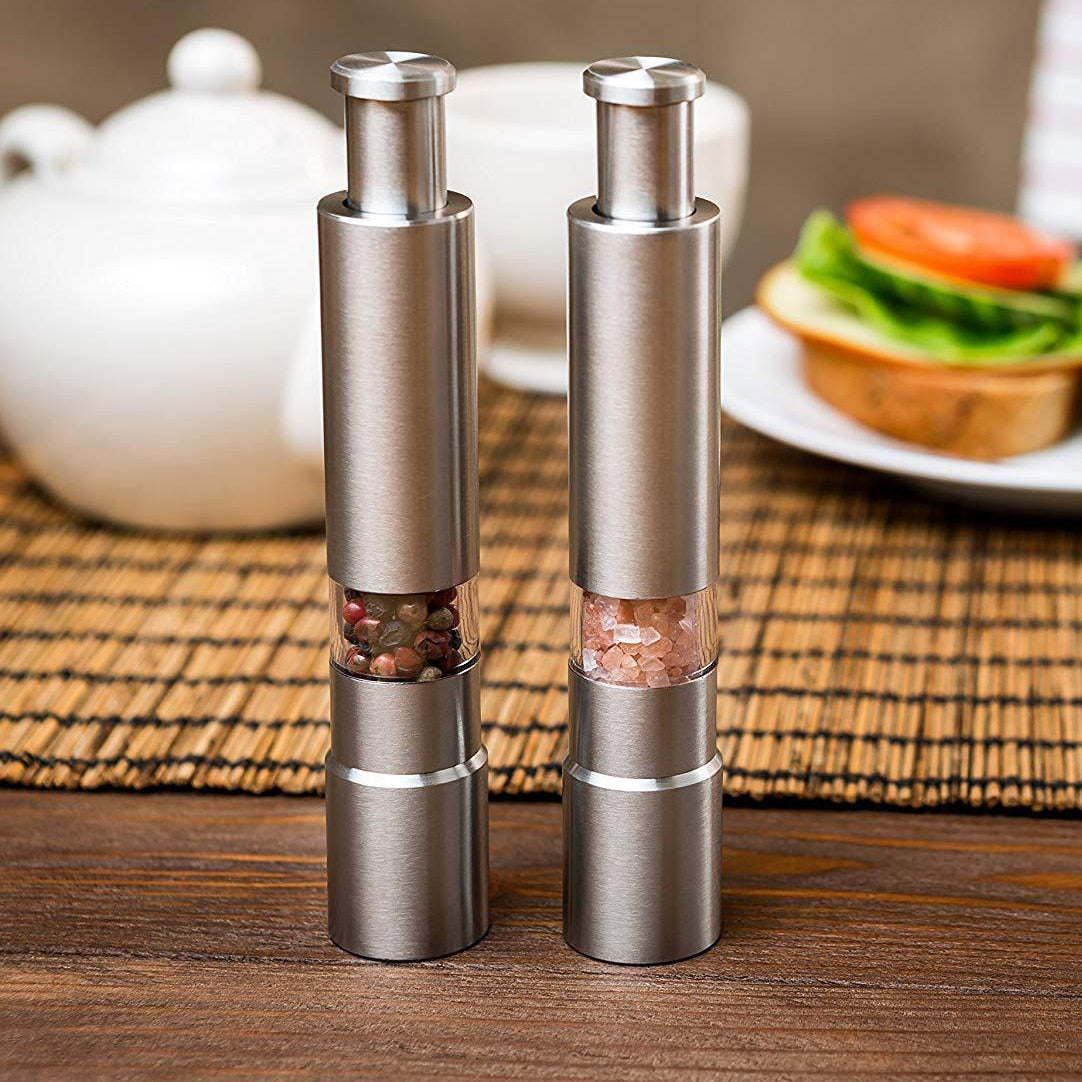 Stainless Steel Deluxe Salt and Pepper Spice Mill