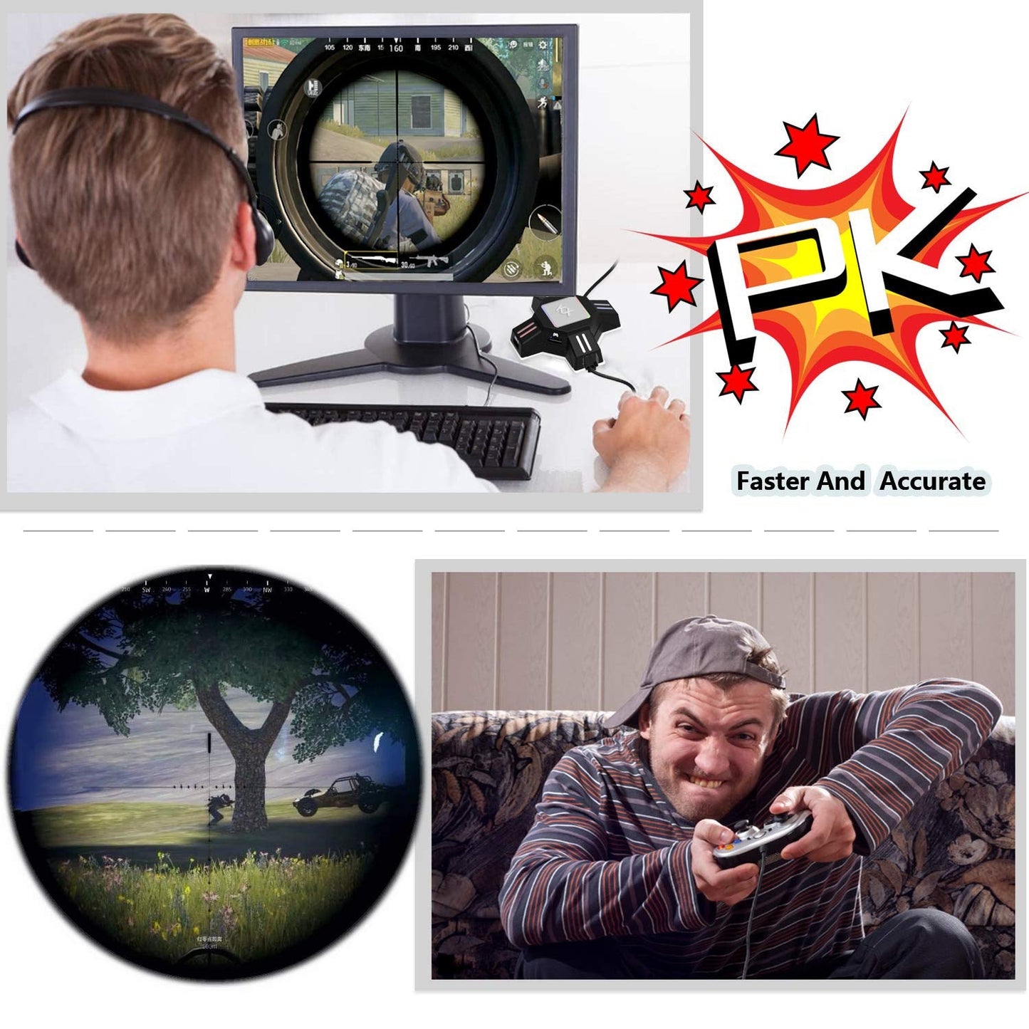 Gaming Adapter for Keyboard and Mouse - ConnectX