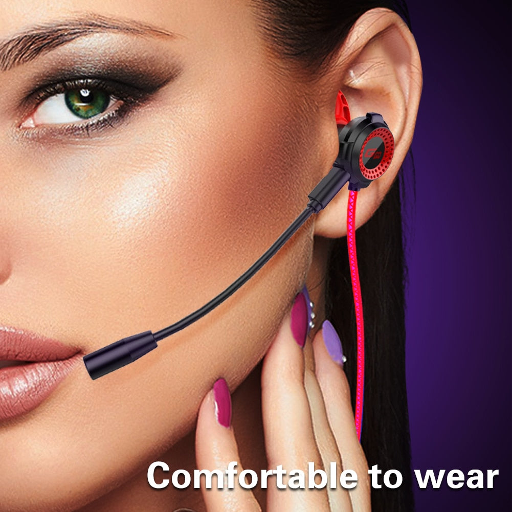 Extension Microphone Gaming Earphones - Dragon G2000 3.5mm