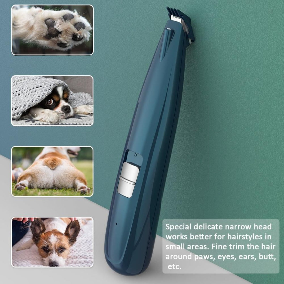 LED Light Pet Grooming Clippers for Paws and Fur Trimming