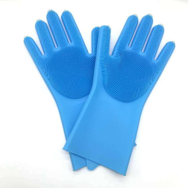 Silicone Multi-Purpose Cleaning Gloves for Scrubbing