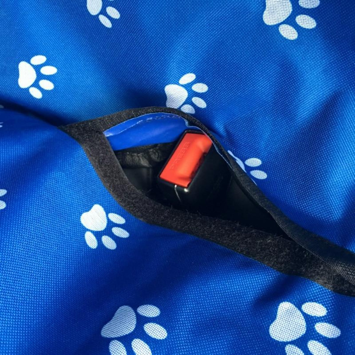 Water-Resistant Car Seat Protector for Dogs with Paw Design