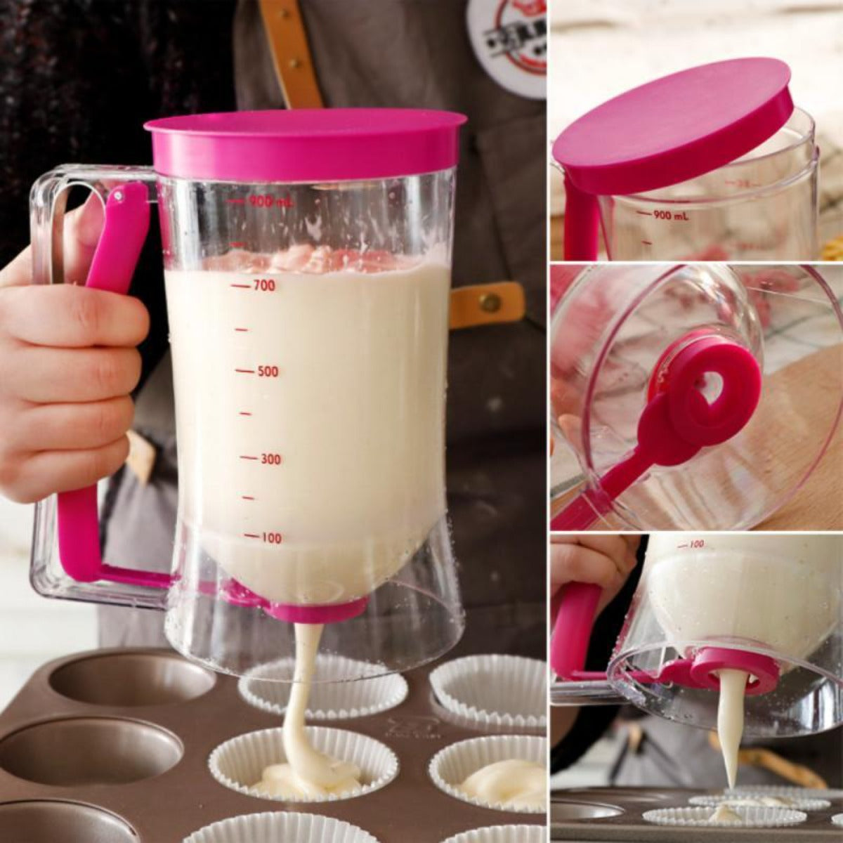 Measuring Tool for Pancakes, Cupcakes, and Muffins - Batter Dispenser