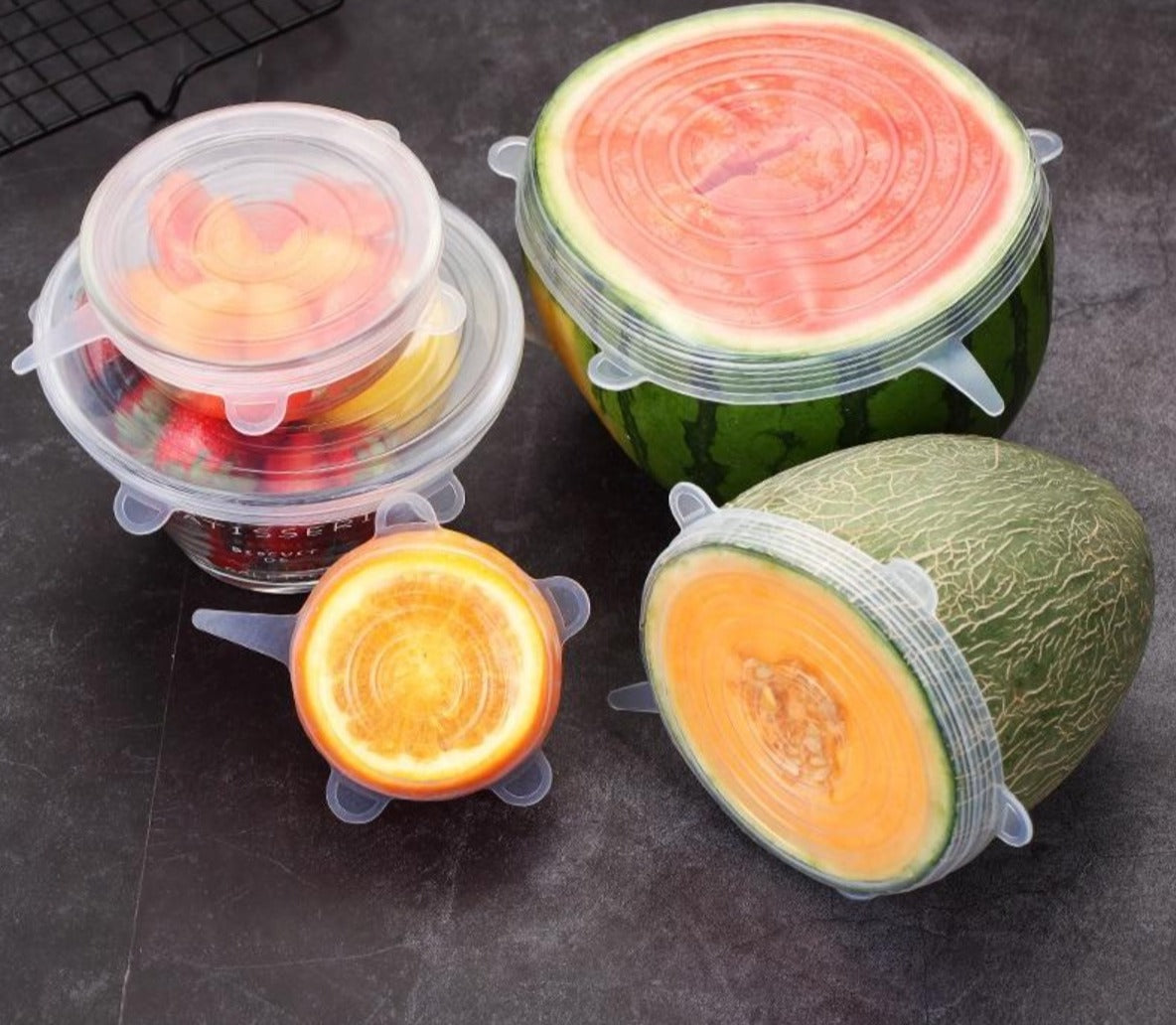 Silicone Cover Set for Food Storage (6 Pieces)