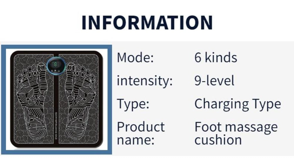 Compact Electronic Foot Massage Mat