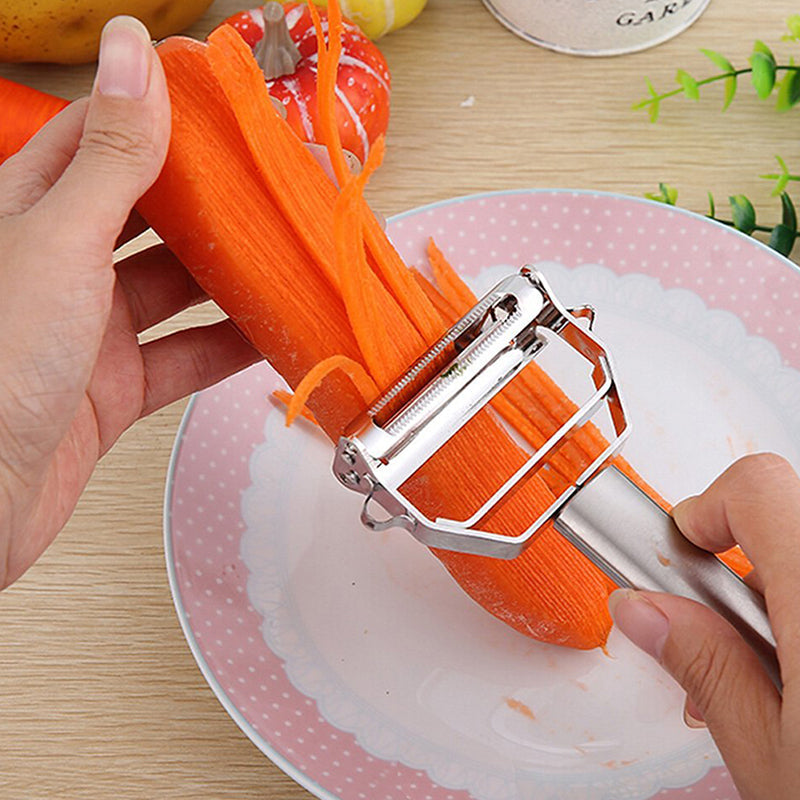 Kitchen Tool for Peeling Vegetables, Fruits, and Potatoes with a Durable Stainless Steel Blade