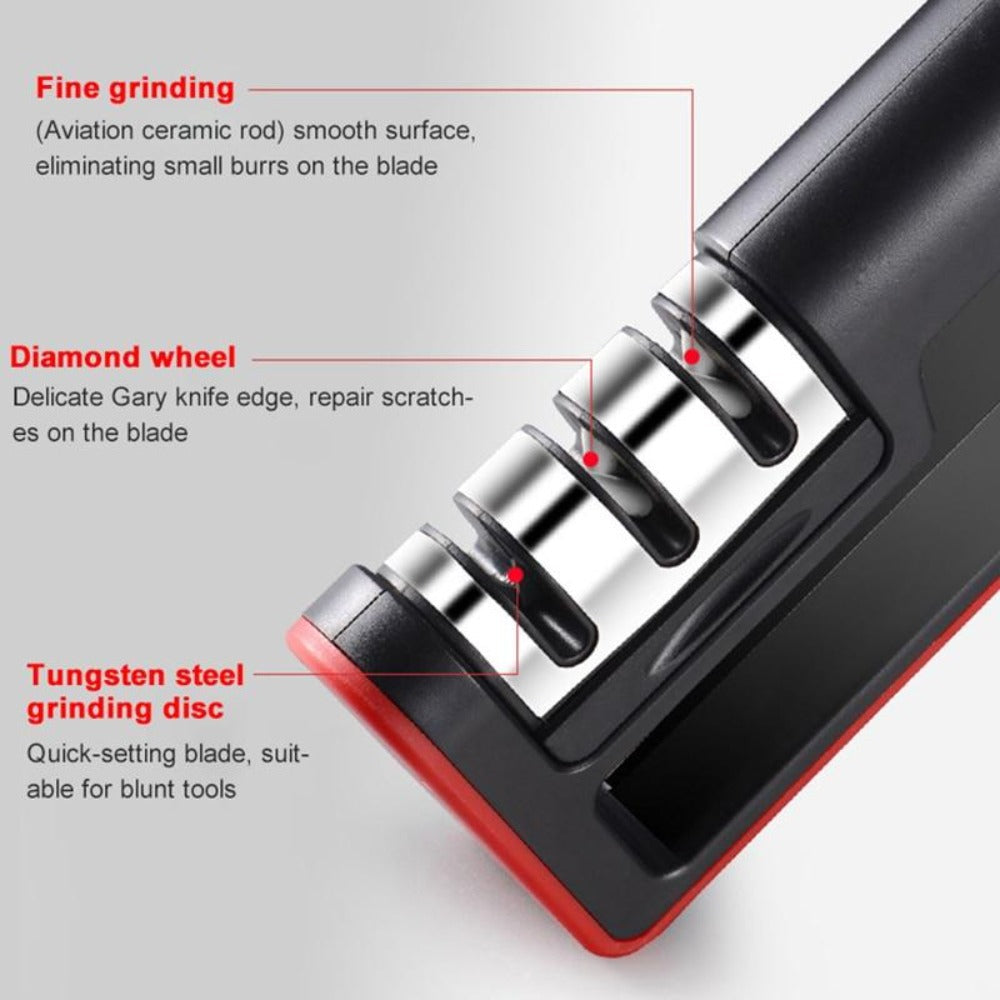 Professional Handheld 3 Stage Knife Sharpening Device
