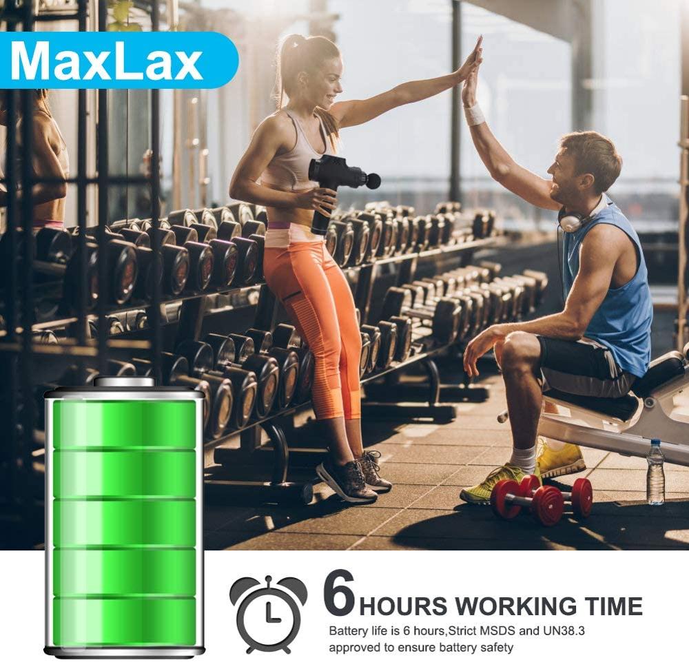 Premium Handheld Massager with 30 Speeds and 6 Interchangeable Heads