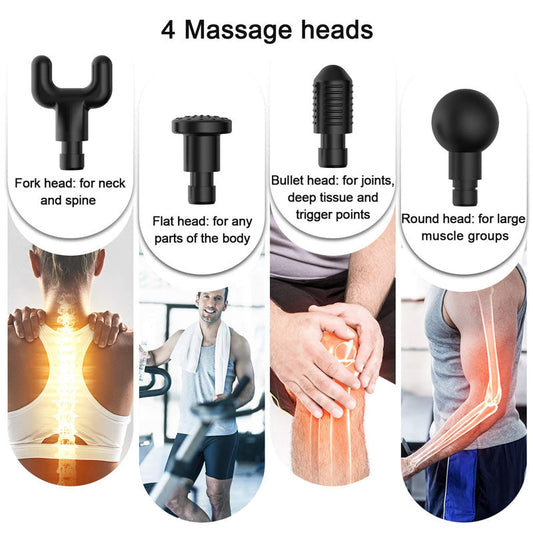 Premium Handheld Massager with 30 Speeds and 6 Interchangeable Heads