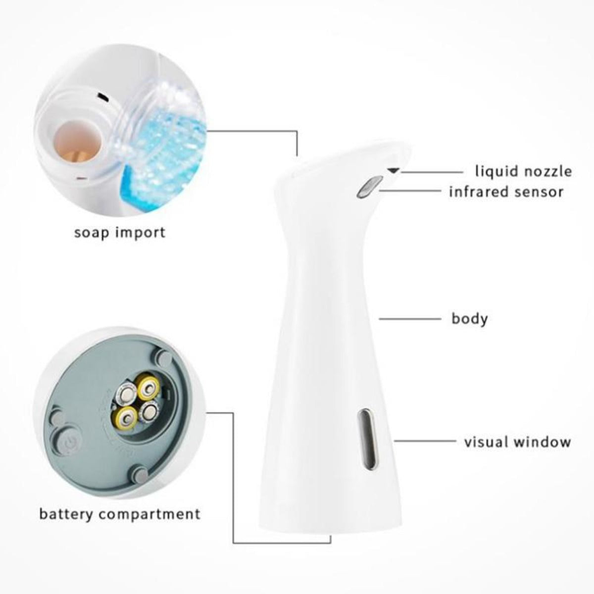Sensor-Activated Automatic Liquid Soap Dispenser