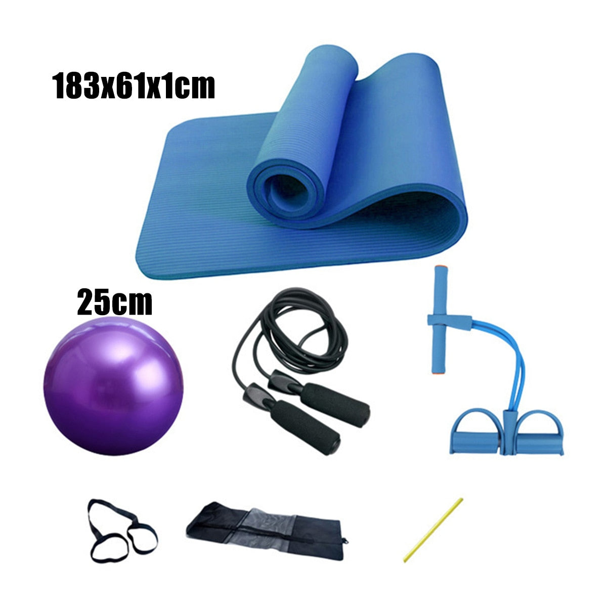 Deluxe 5-Piece Exercise Set for Yoga and Fitness