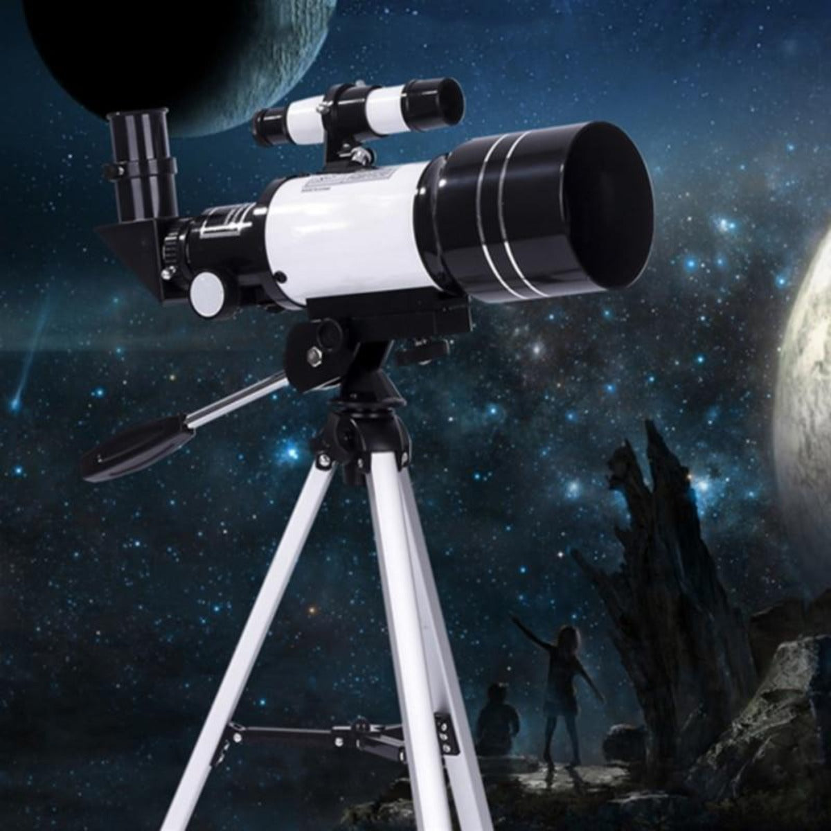 Astronomical Toy Telescope for Exploring the Night Sky and Spotting UFOs