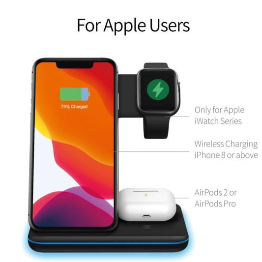 15W Fast Wireless Charging Station for Mobile Phones - The Ultimate Ninja Power Charger