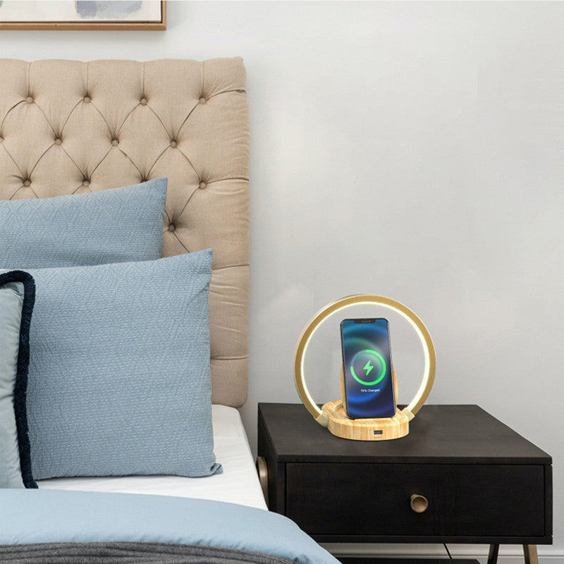 Wireless Charging LED Table Lamp for Smartphones with 15W Output