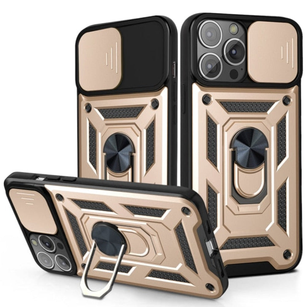 14 Series Camera Lens Cover Kickstand Armor Case for iPhone X: Ensuring 360 Protection