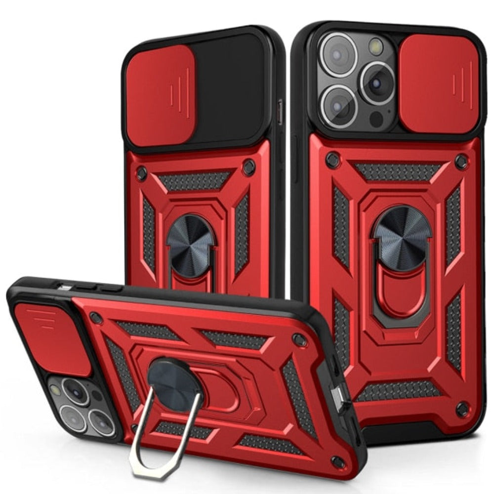 14 Series Camera Lens Cover Kickstand Armor Case for iPhone X: Ensuring 360 Protection
