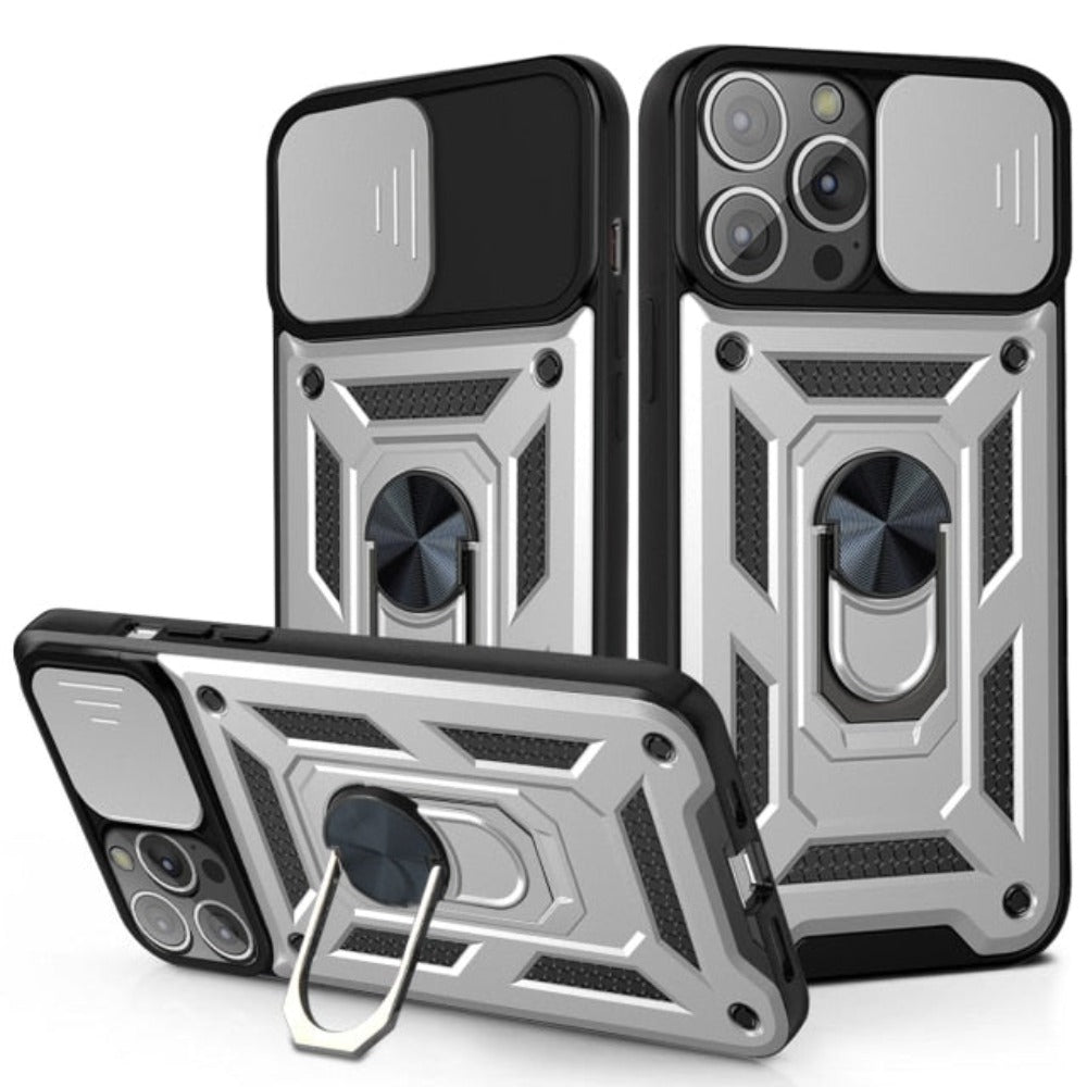 14 Series Camera Lens Cover Kickstand Armor Case for iPhone X: Ensuring 360 Protection