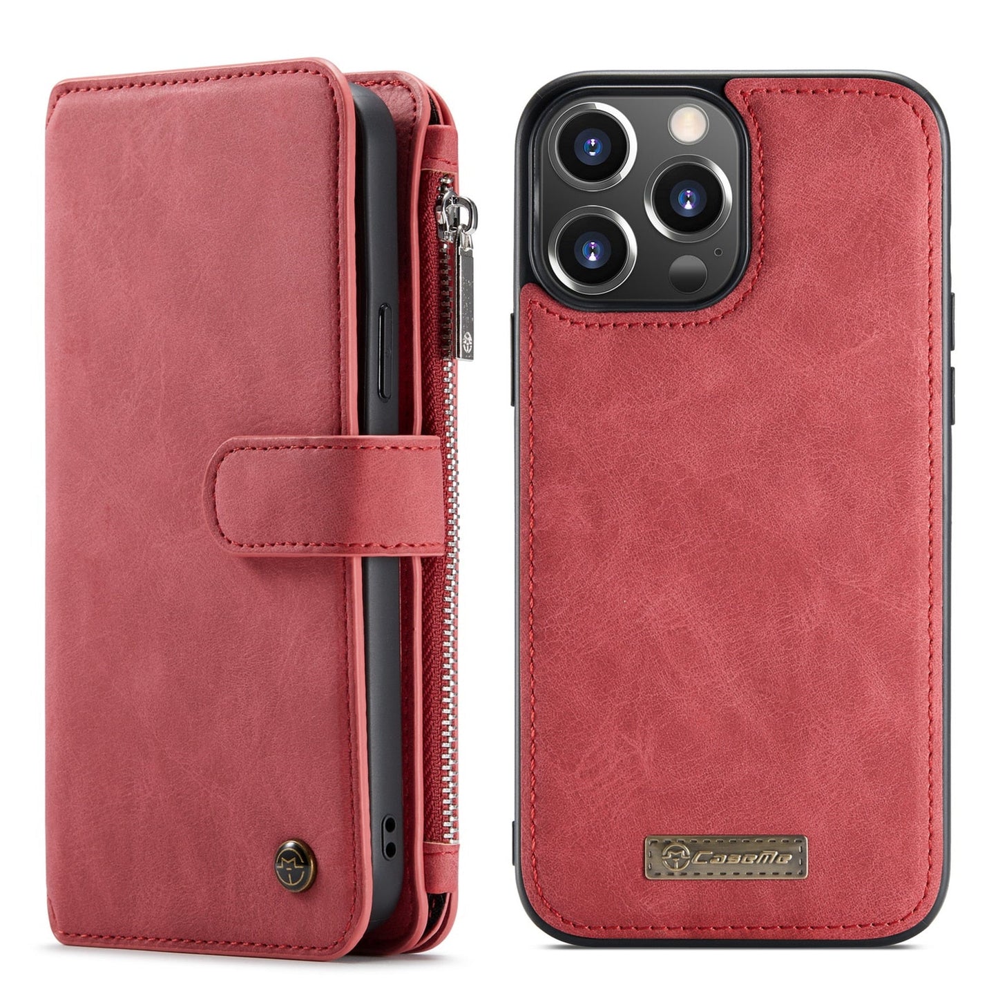 iPhone Leather Flip Wallet Case