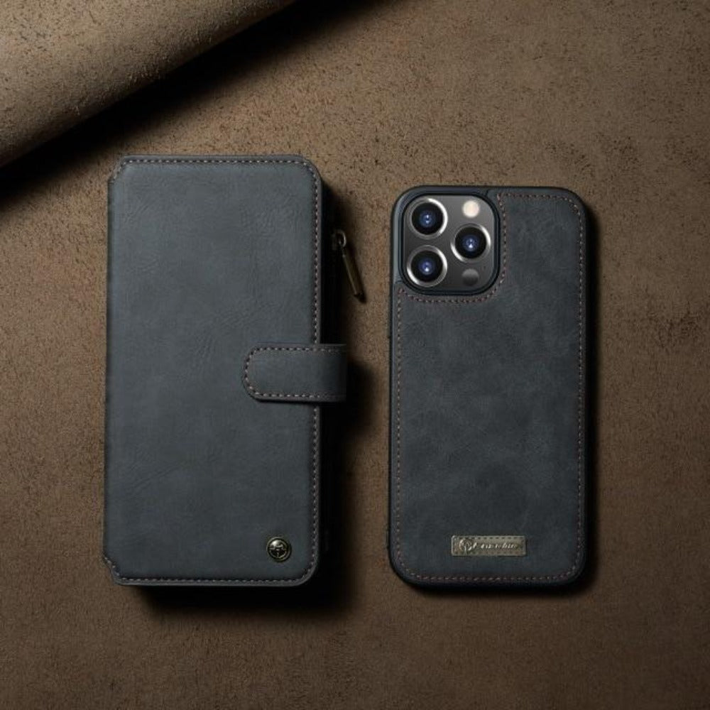 iPhone Leather Flip Wallet Case