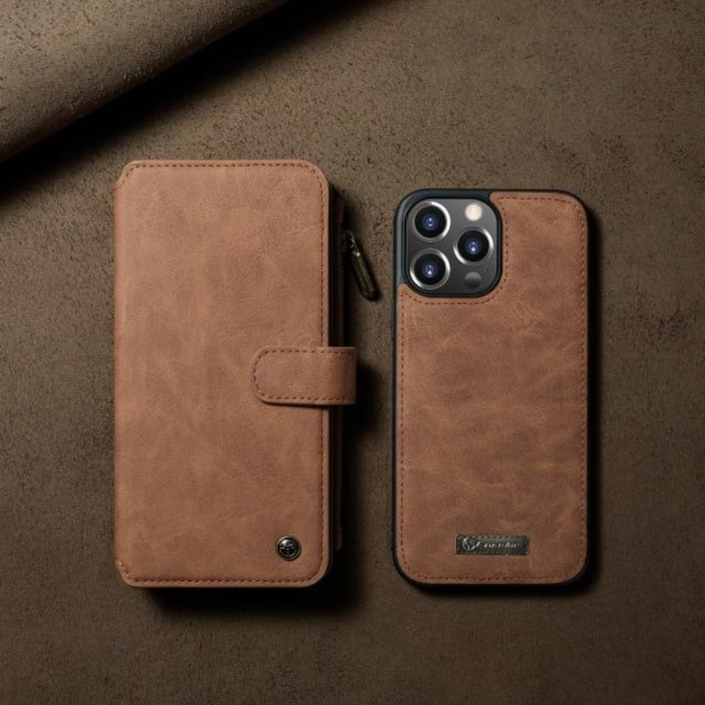 iPhone Leather Flip Wallet Case