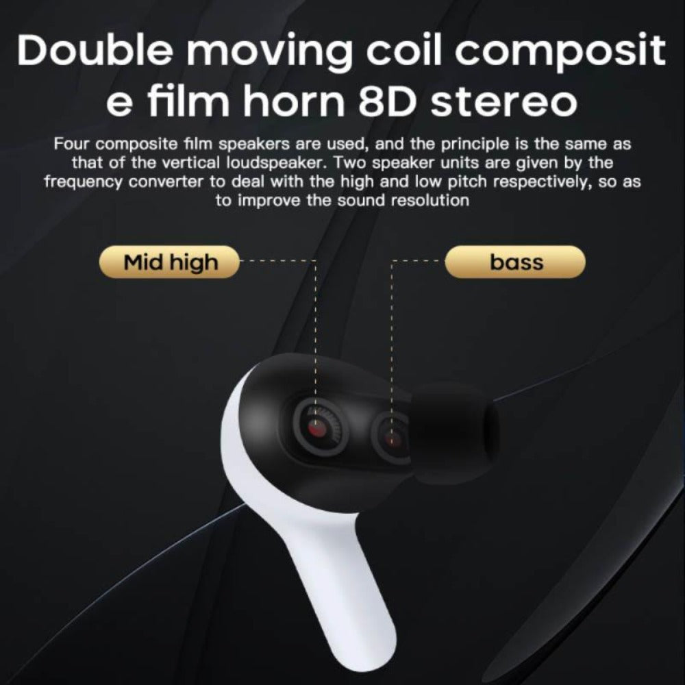 Powerful Bass Touch Bluetooth 5.0 T22PRO Earbuds with a Ninja Dragon Twist