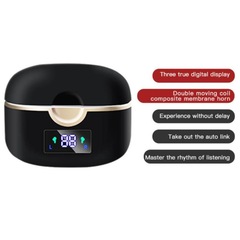 Powerful Bass Touch Bluetooth 5.0 T22PRO Earbuds with a Ninja Dragon Twist