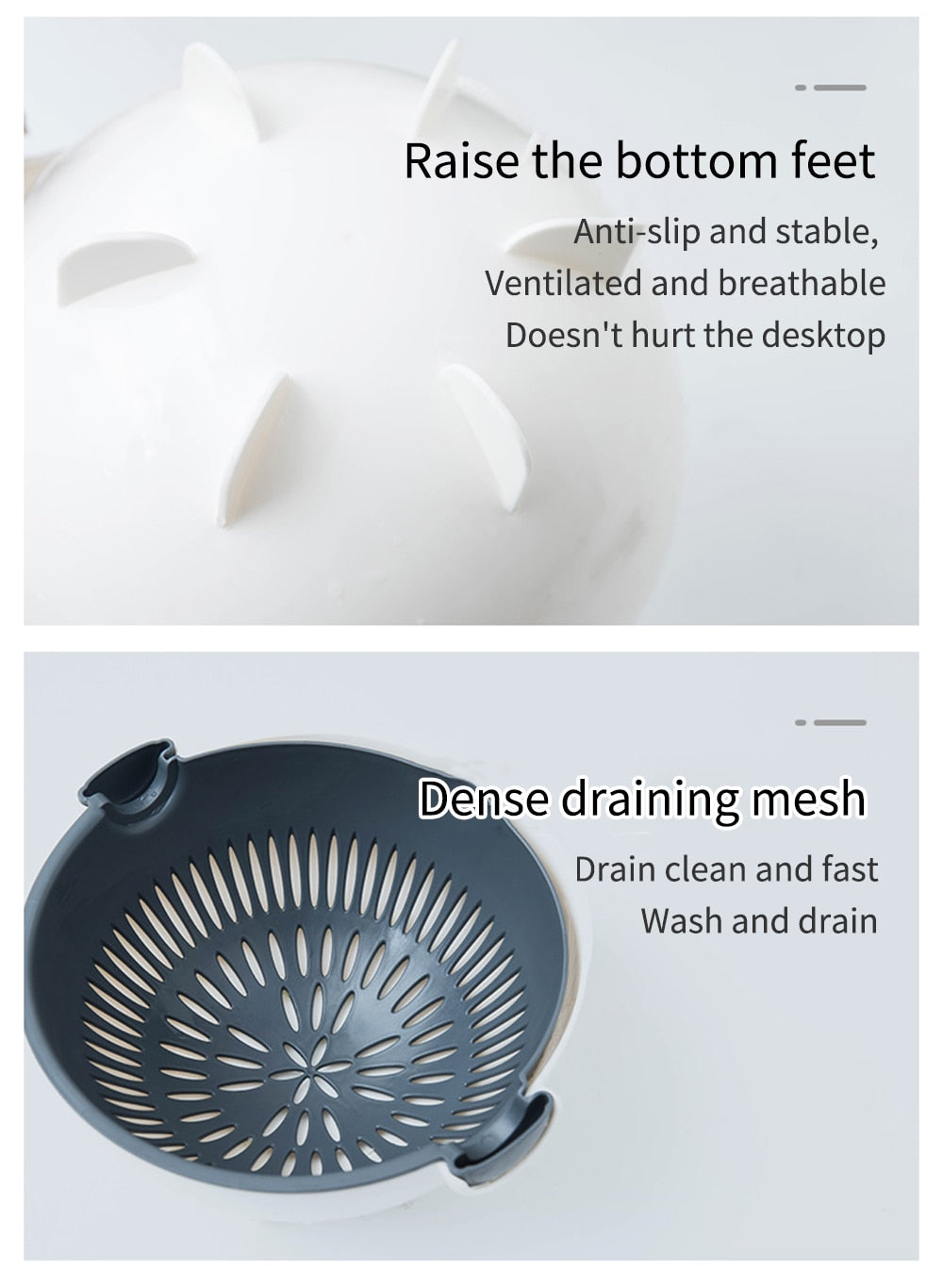 Stainless Steel Vegetable Slicer with Multi-Functional Draining Basket