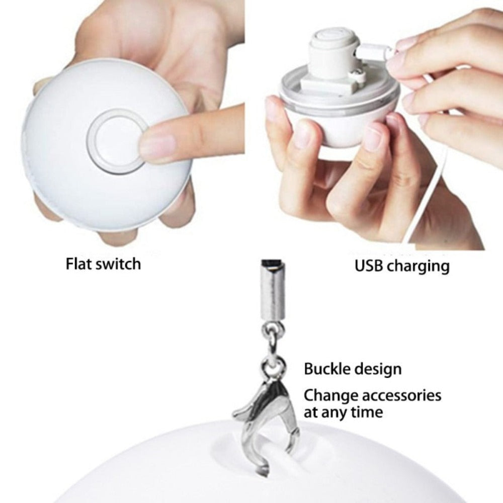 Feather LED Pet Ball with Illumination