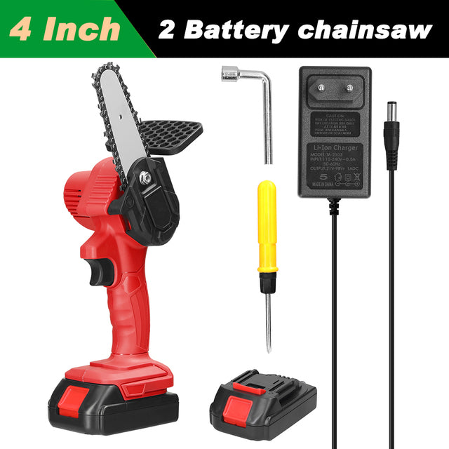 Compact 4 Inch Electric Chainsaw for Efficient Gardening