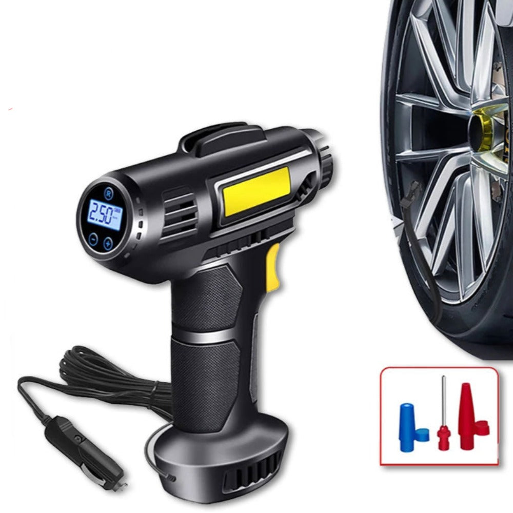 12V Air Compressor Pump with Portable Design and LED Light