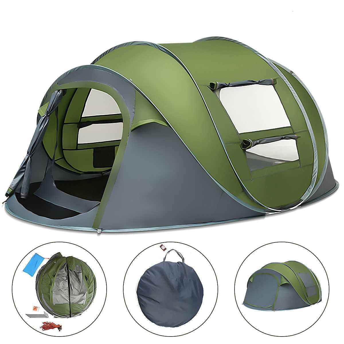 Spacious Automatic Tent for 4-5 Individuals