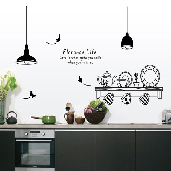 Florence Life Kitchen Removable Wall Stickers - Pack of 3