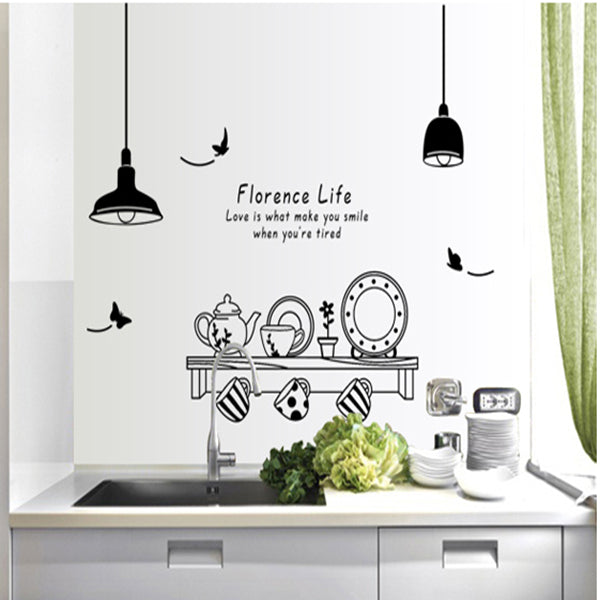 Florence Life Kitchen Removable Wall Stickers - Pack of 3