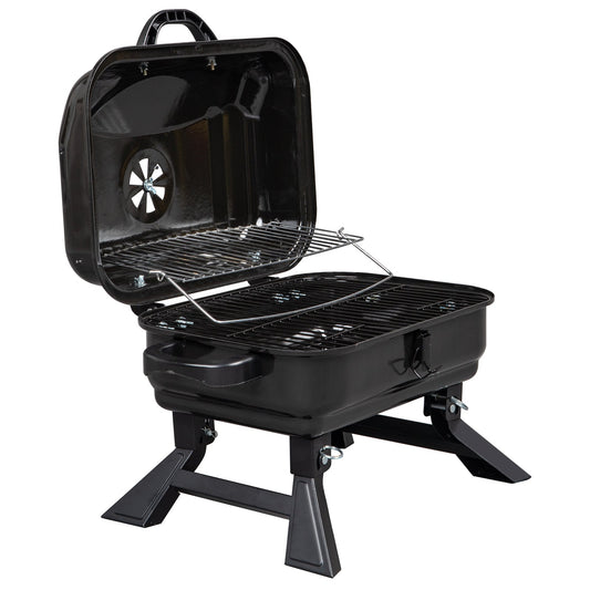 Portable Charcoal Grill for Tabletop Barbecuing