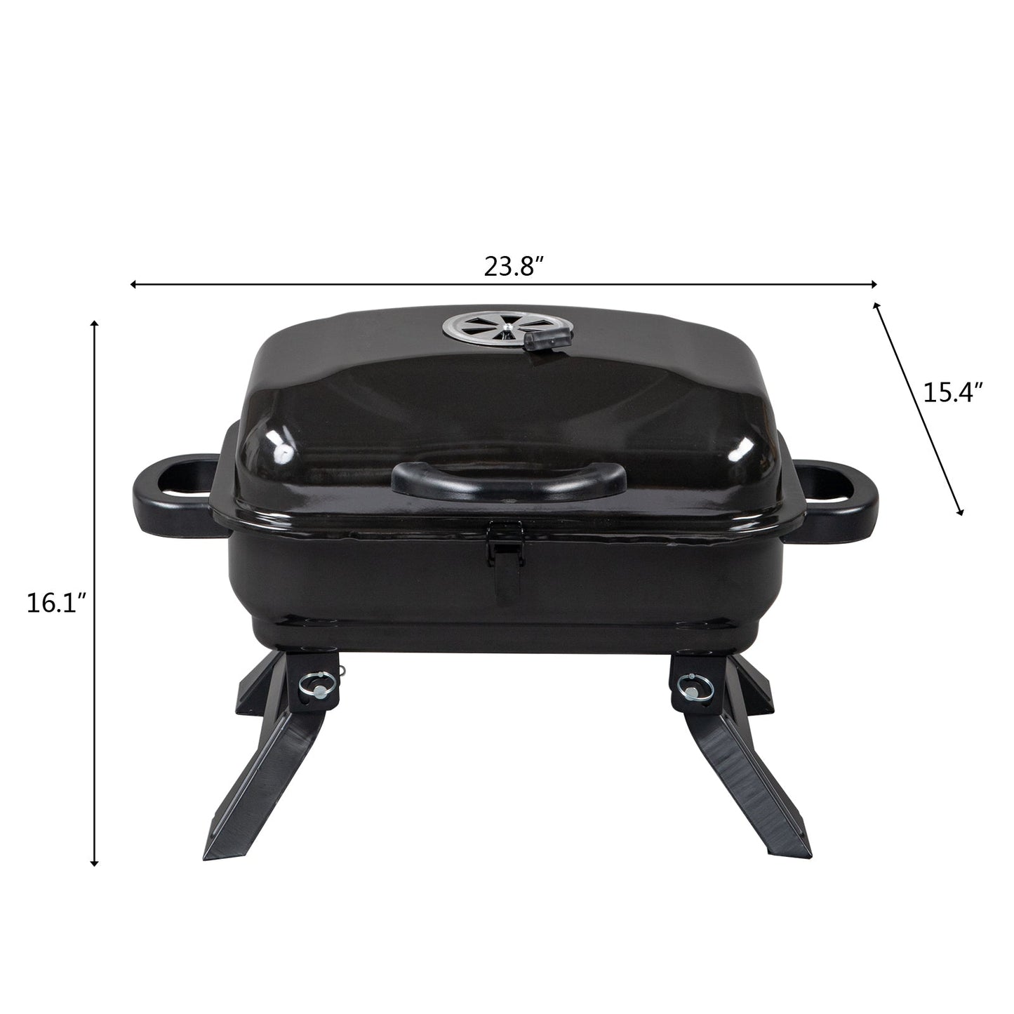 Portable Charcoal Grill for Tabletop Barbecuing