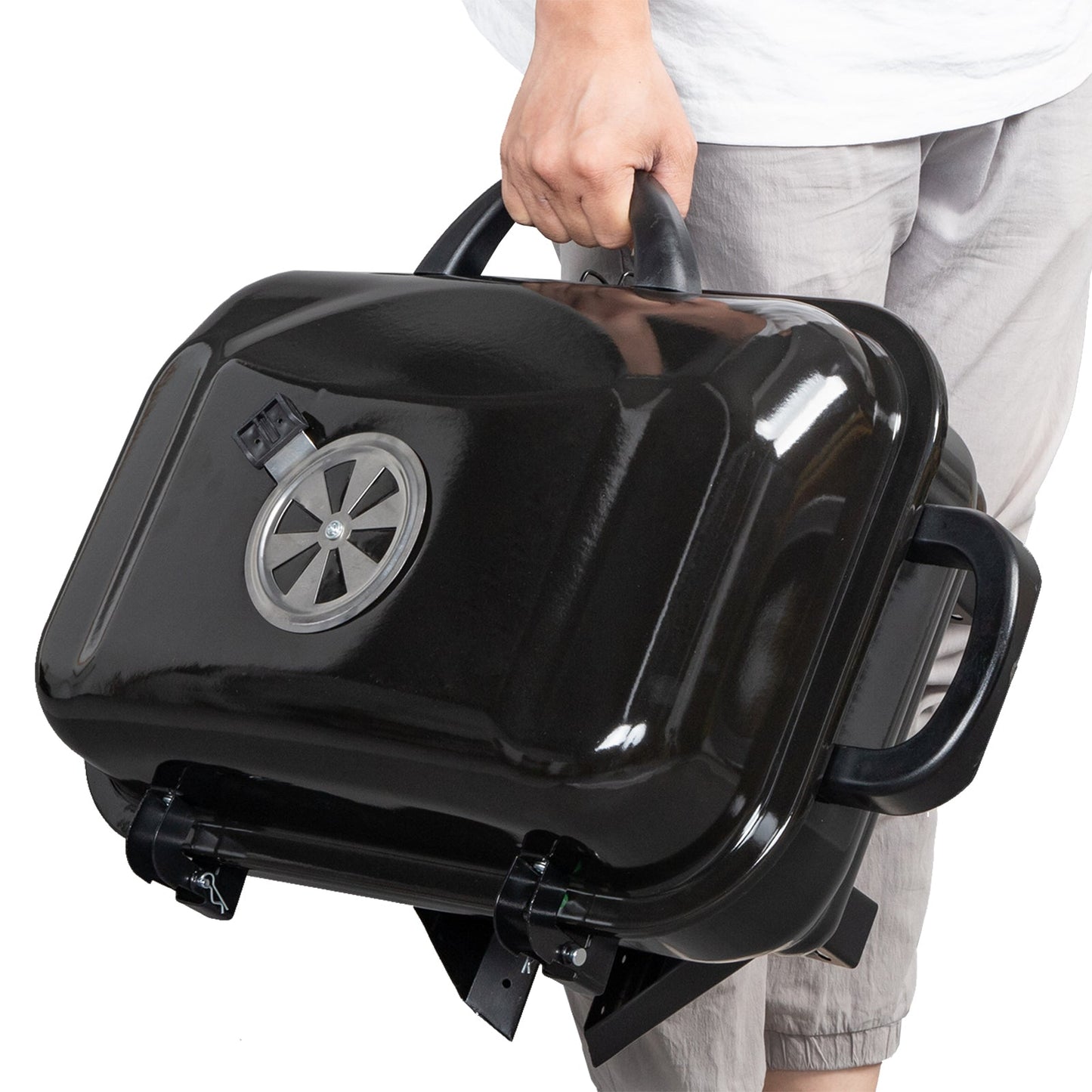 Portable Charcoal Grill for Tabletop Barbecuing