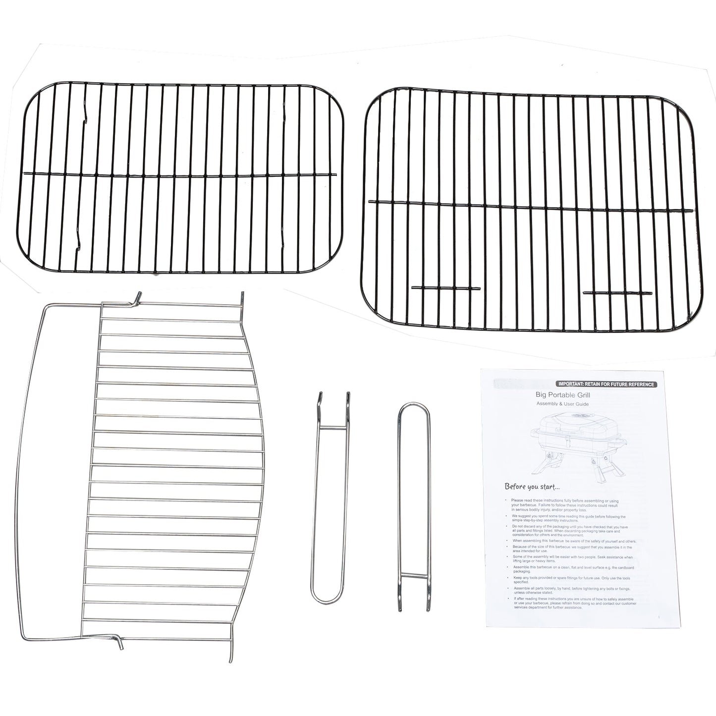 Portable Charcoal Grill for Tabletop Barbecuing