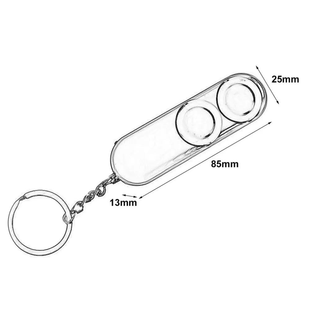 2 Pieces Personal Safety Alarm Keychain - Loud Dual Speaker for Self Defense (120dB)