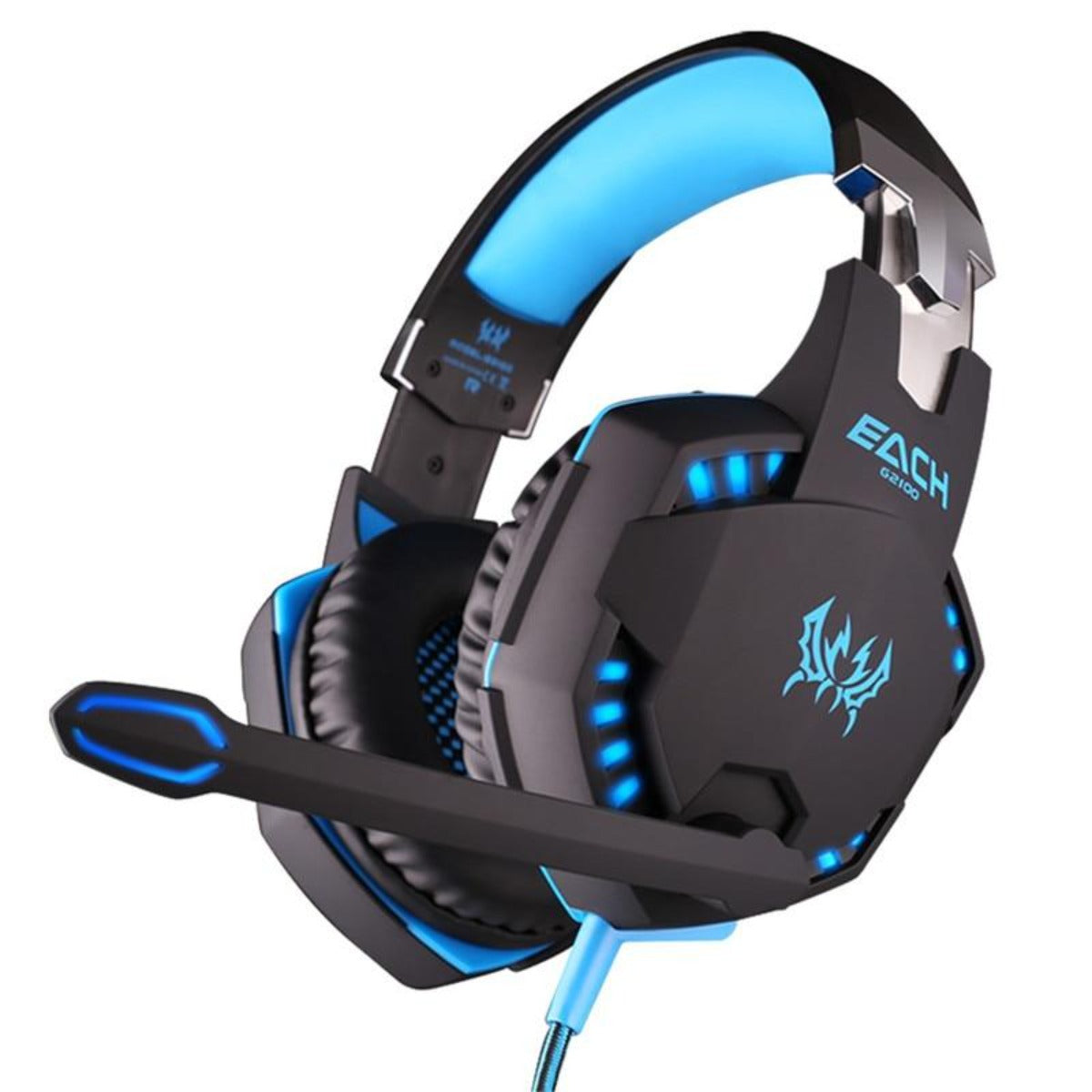G21Z Vibrating LED Gaming Headset with Mic - Dragon Stealth