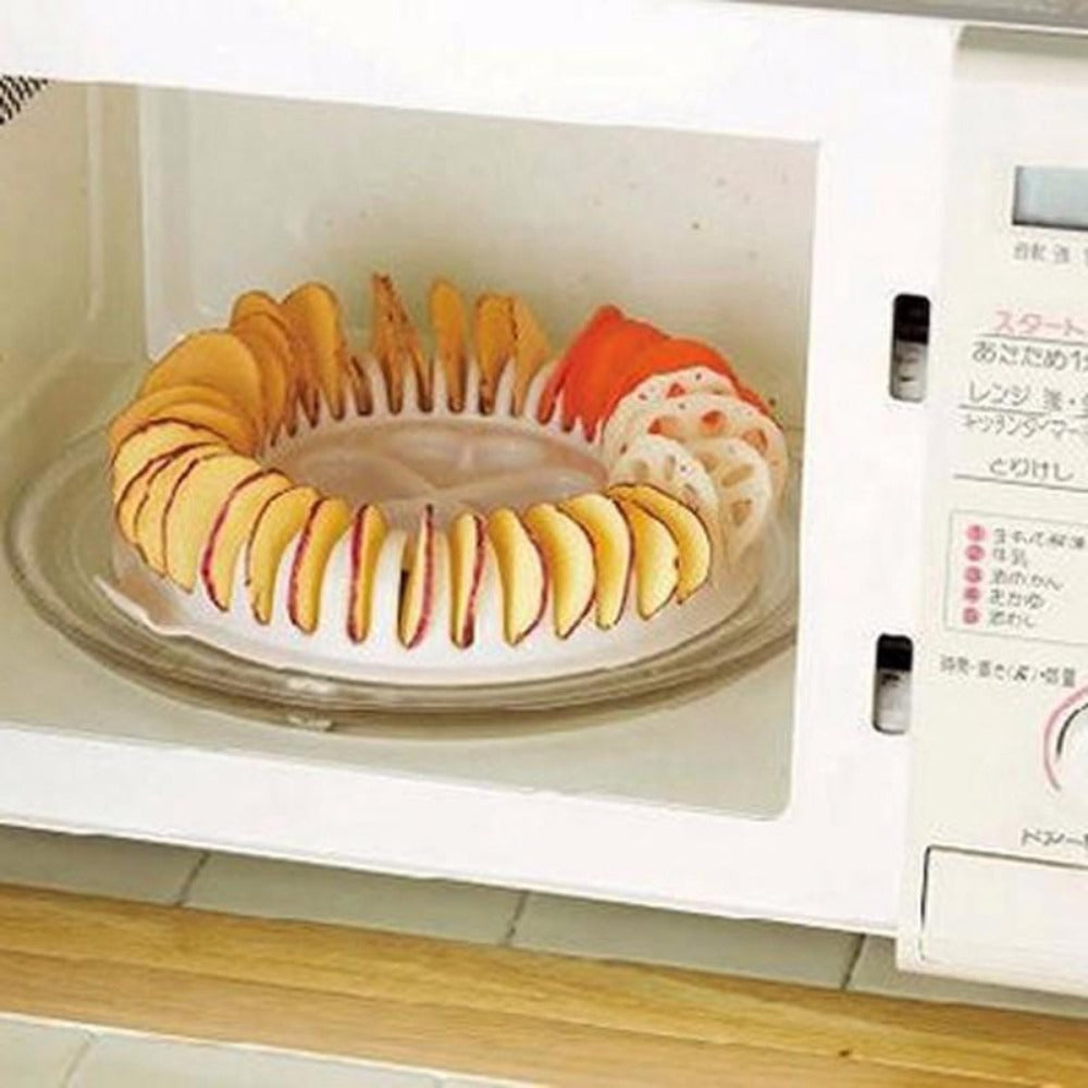 Set of 2 Microwaveable Potato Chip Makers, Convenient for Microwave Use