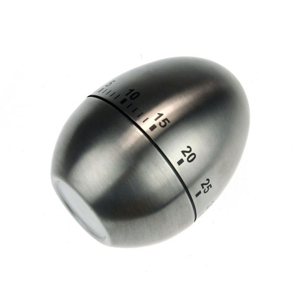 Kitchen Timer in the Shape of a Stainless Steel Egg