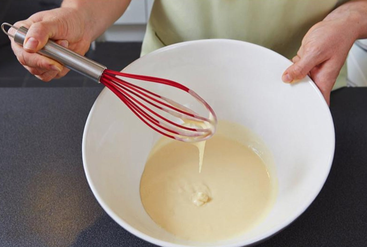 Silicone Egg Beater Set - 4 Piece Set with Non-Stick Feature
