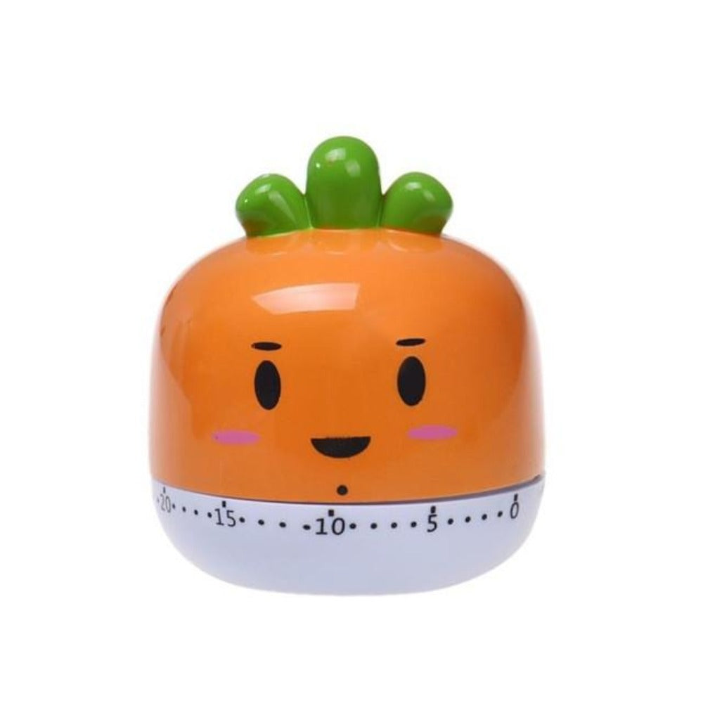 Cartoon-Style Kitchen Timer with 60-Minute Countdown