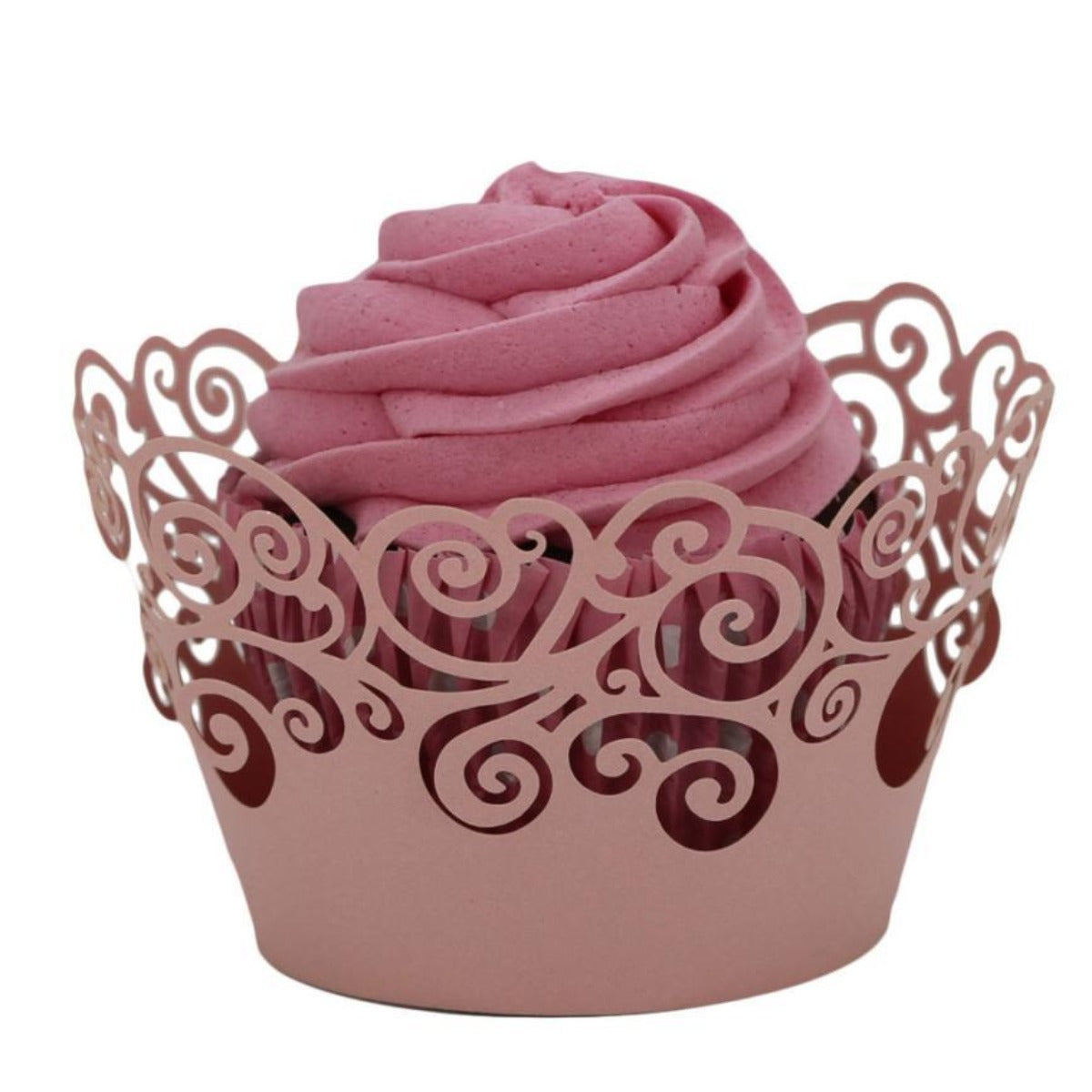 50 pc Christmas Lace Laser Cut Cupcake and Muffin Holder - Onetify