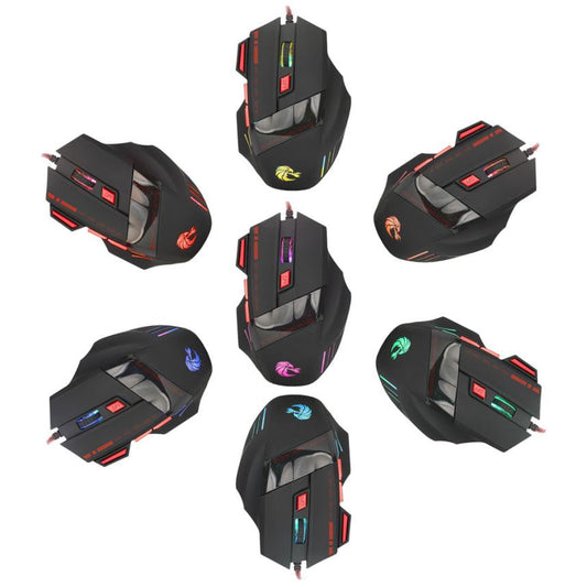 Wholesale USB Optical Wired Gaming Mouse with 7 Buttons and 3200DPI