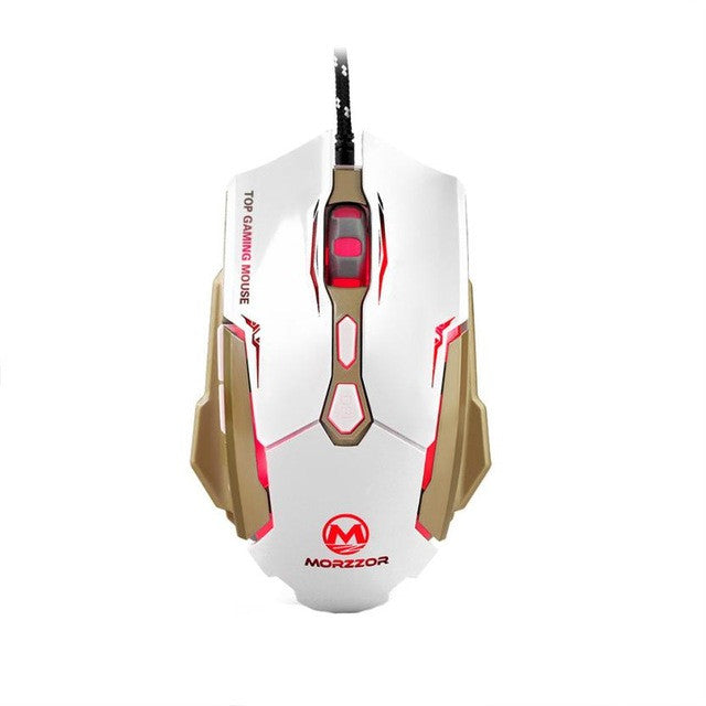 2400 DPI Optical Gaming Mouse with 7D Buttons and LED Lighting