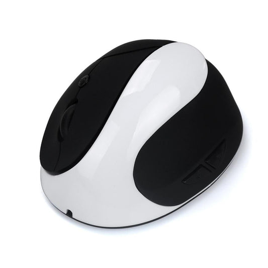 2.4GHz Rechargeable Wireless Vertical Mouse with 1600DPI - Compatible with PC, Laptop, and Mac